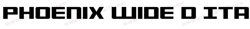 Phoenix Wide D Italic字体转换